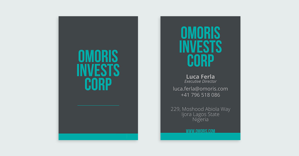 Visual Design per Holding Internazionale